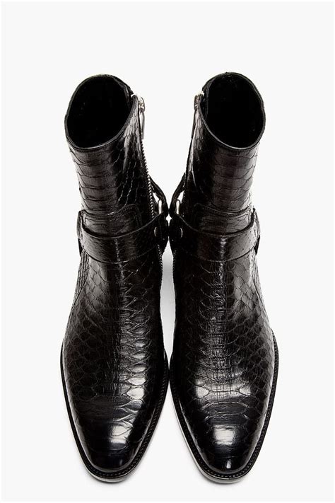 y yves saint laurent boots|saint laurent male boots snakeskin.